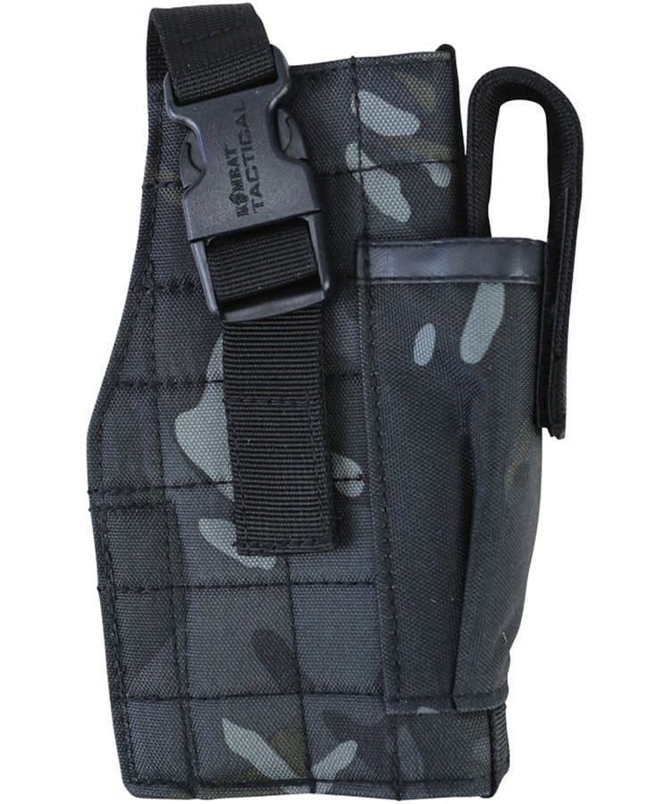 Kombat UK Molle Gun Holster with Mag Pouch - Black BTP