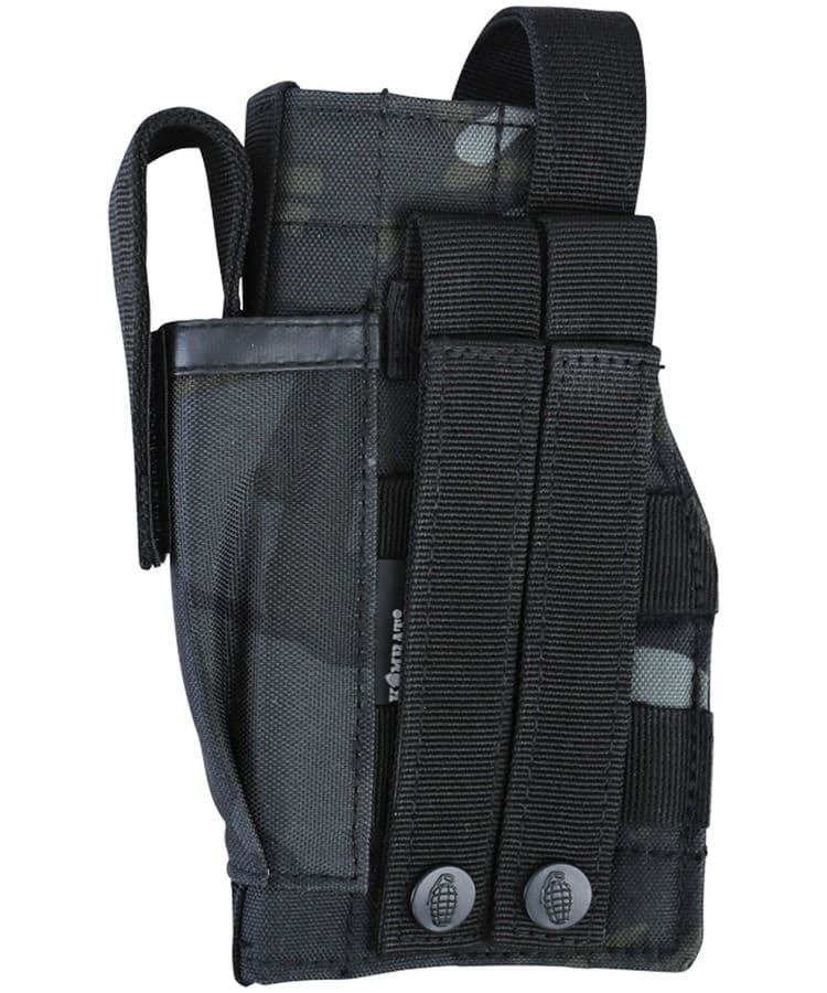 Kombat UK Molle Gun Holster with Mag Pouch - Black BTP
