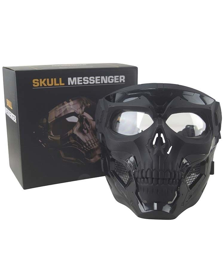 Kombat UK Skull Tactical Messenger Face Mask - Black