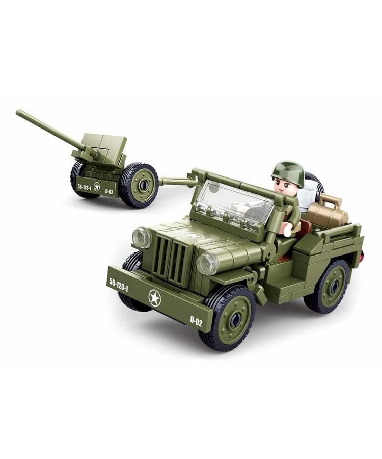 Kombat UK Sluban Willy's Jeep Building Block Set - B0853