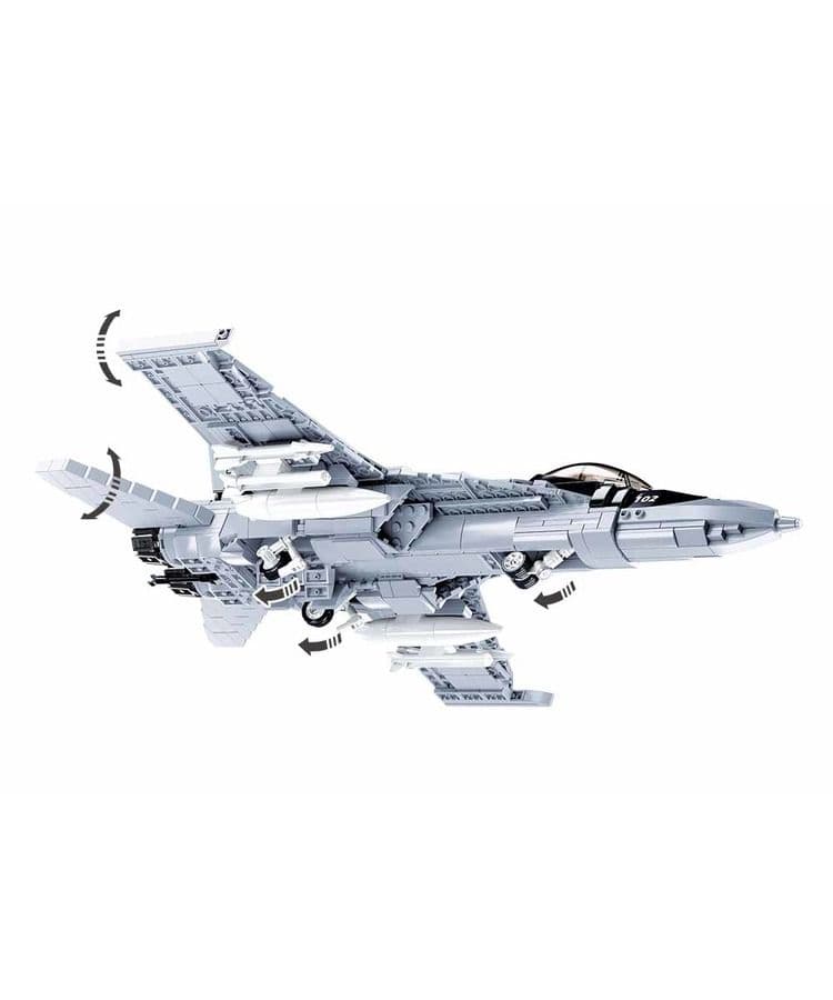 Kombat UK Sluban Fighter Aircraft F18 Building Block Set - B0928