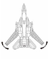 Kombat UK Sluban Modern Fighter Jet Building Set - B0755