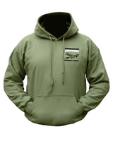 Kombat UK Spitfire Graphic Crew Sweatshirt in Olive Green