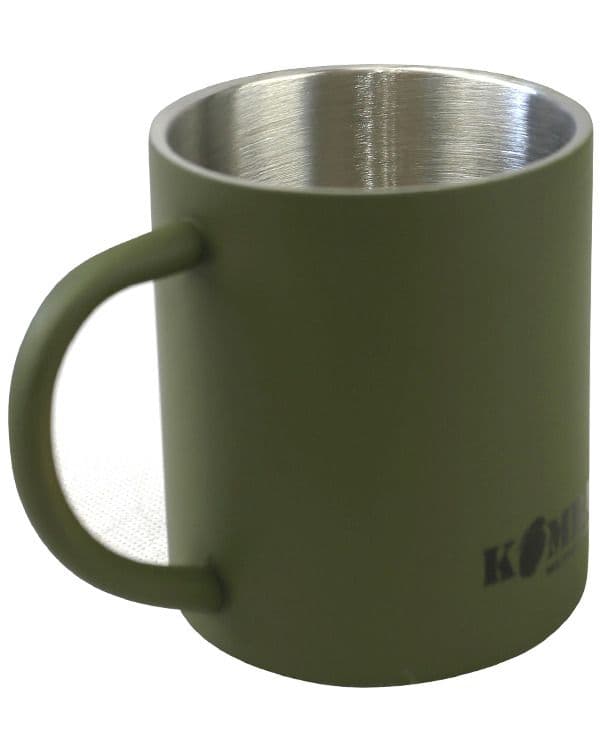 Kombat UK Stainless Steel Mug 330ml - Olive Green