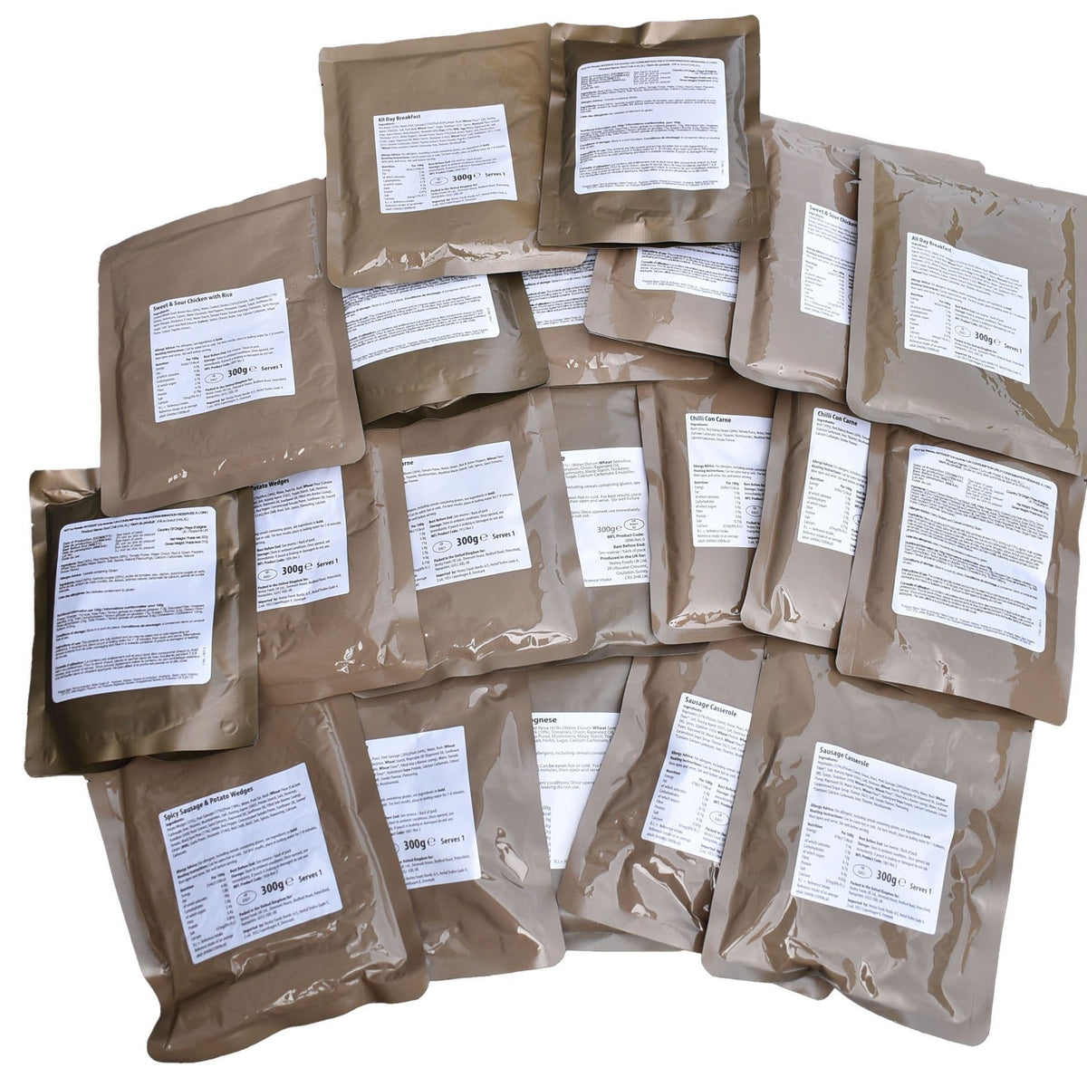 Army Ration Fake Ribs Military Ration Meat Main Meals x 20 – Preppers Shop UK