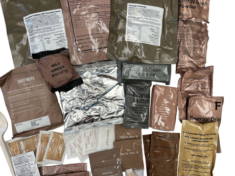 Military Style Emergency 24hr Ration Pack - Random Menu
