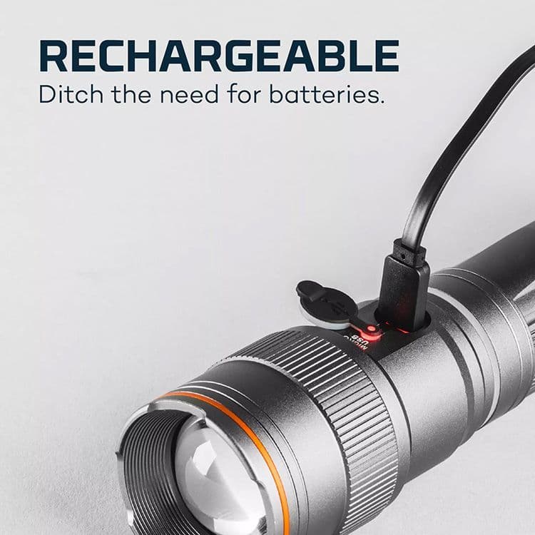 Nebo Franklin Slide Rechargeable 500 Lumen Dual Flashlight and Work Light