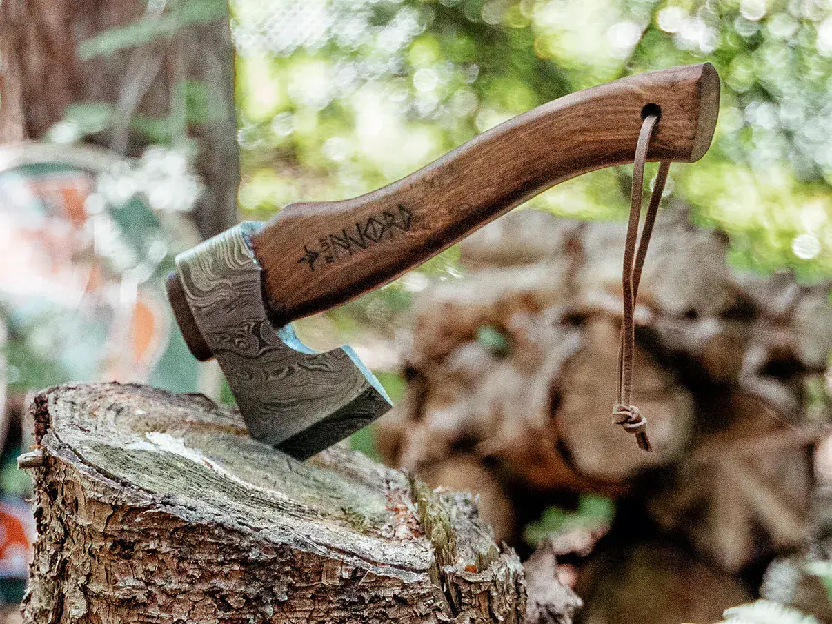 Njord Skade Damascus Compact Axe