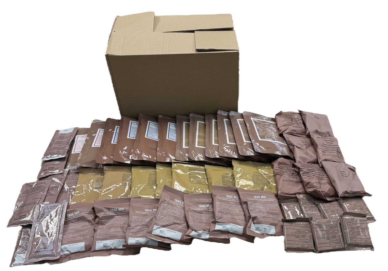 Bulk Ration Packs! Camping Food - Freeze Dried & Wet MRE Ration Meal ...