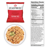 ReadyWise 120 Serving Entree Freeze Dried Vegetarian Meals