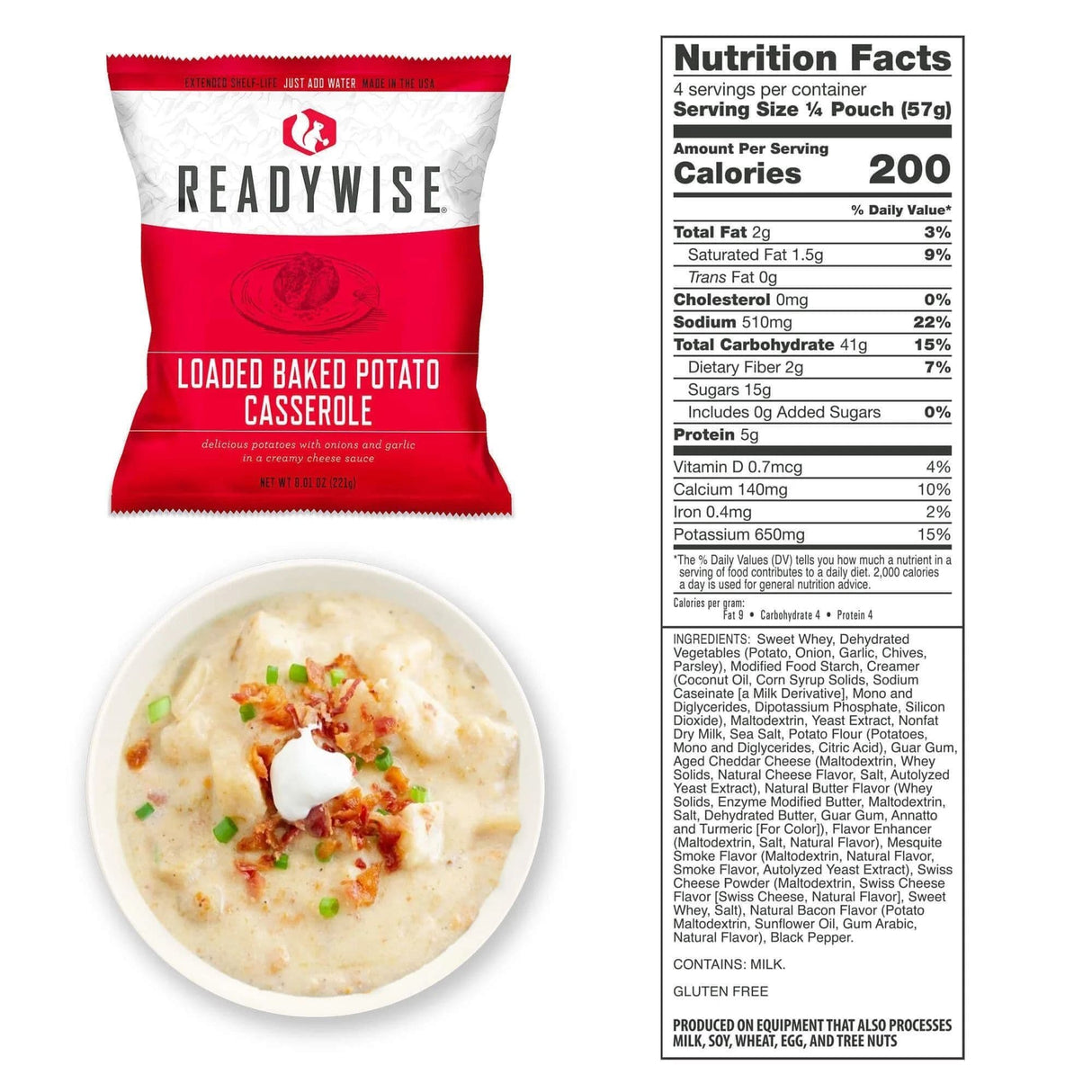 ReadyWise 60 Serving Entree Freeze Dried Vegetarian Meals