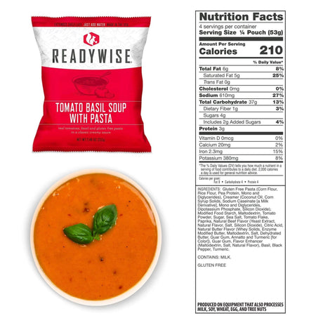 ReadyWise 60 Serving Entree Freeze Dried Vegetarian Meals