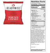 ReadyWise 60 Serving Entree Freeze Dried Vegetarian Meals