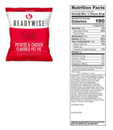 ReadyWise 60 Serving Freeze Dried Breakfast & Entree Meals In Dry Bag