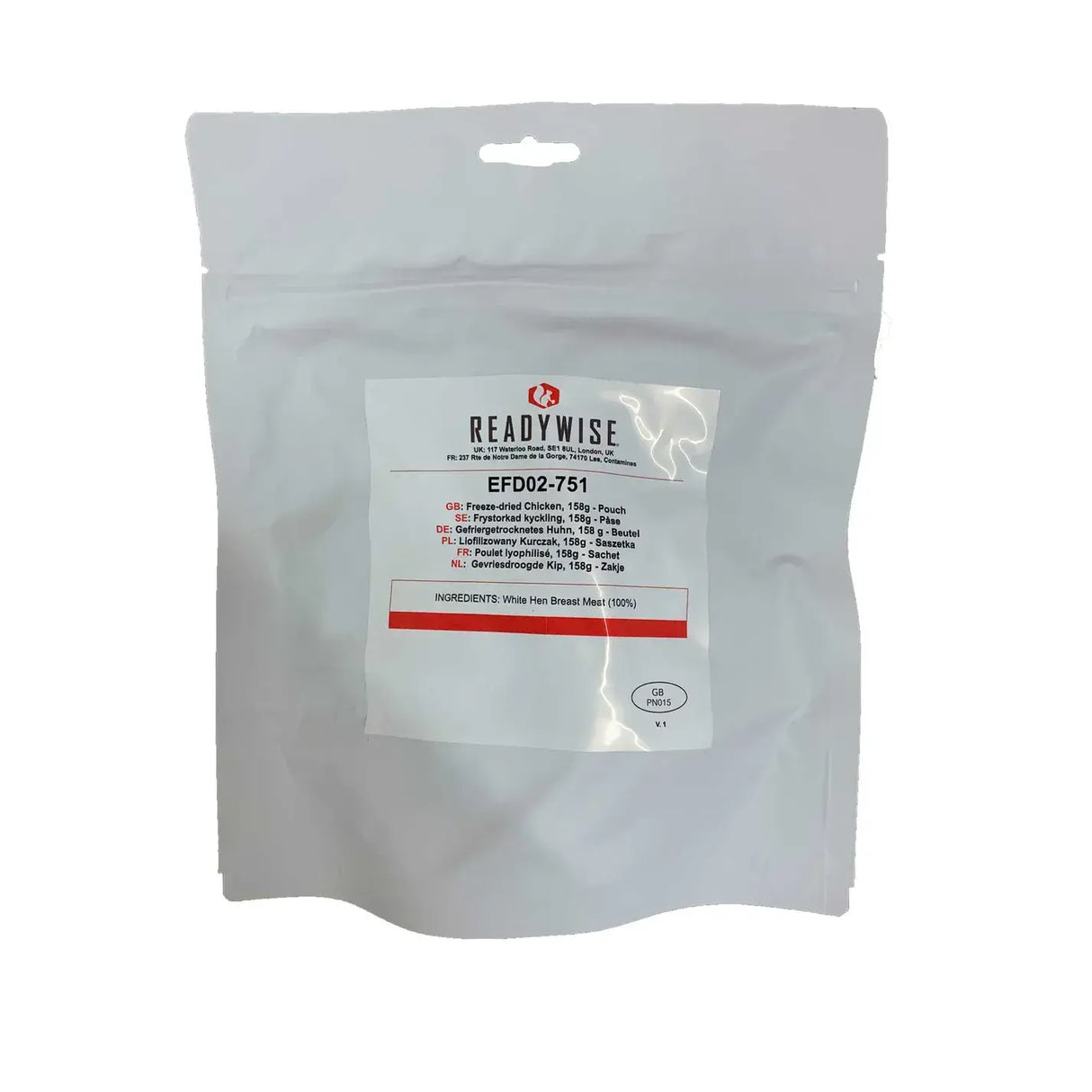 ReadyWise 80 Serving Freeze Dried Meat Bucket & Rice