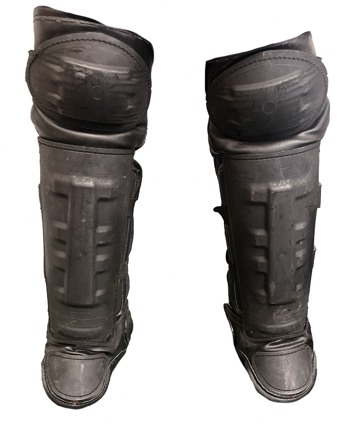 Riot Police Deluxe Leather Shin, Knee & Foot Pads