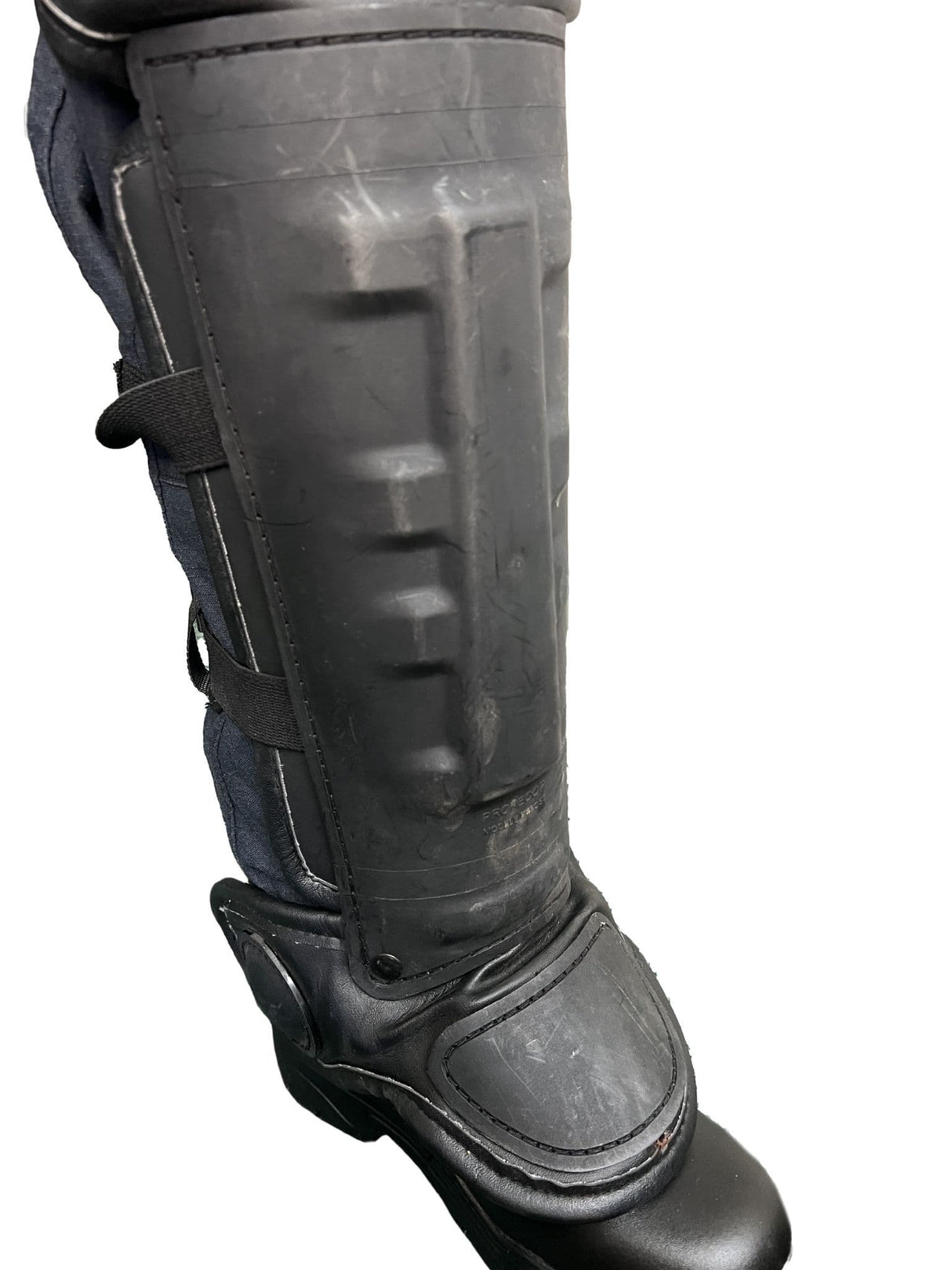 Riot Police Deluxe Leather Shin, Knee & Foot Pads