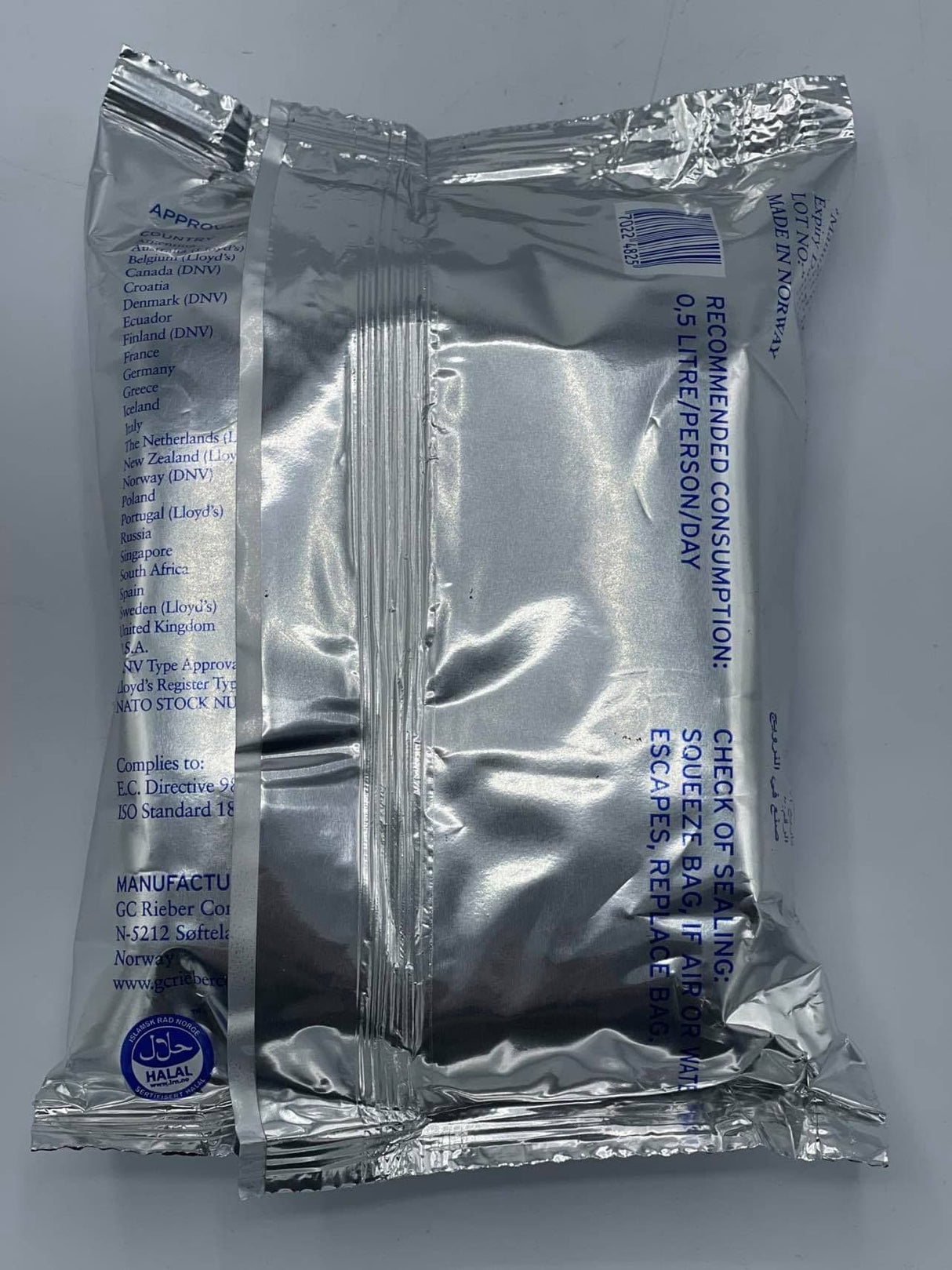 Seven Oceans 500ml Emergency Drinking Water