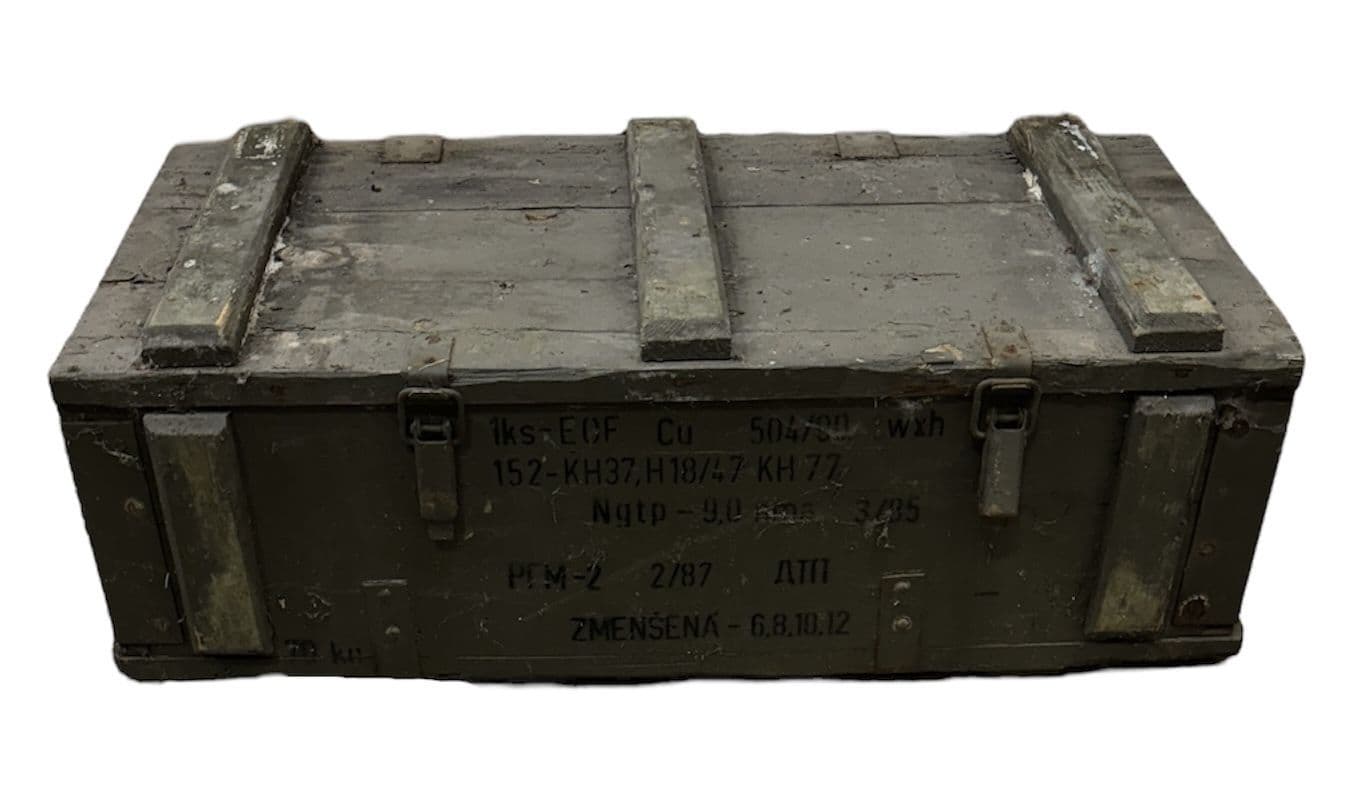 Soviet Military Large Wooden Ammo Box Crate V7 – Preppers Shop UK