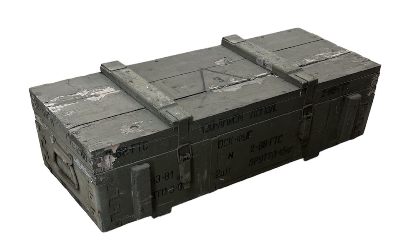 MILITARY　BOX Soviet Military XL Wooden Ammo Box – Preppers Shop UK
