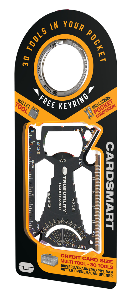 True Utility Cardsmart: 30-in-1 Wallet Multi Tool | Camping & Survival ...