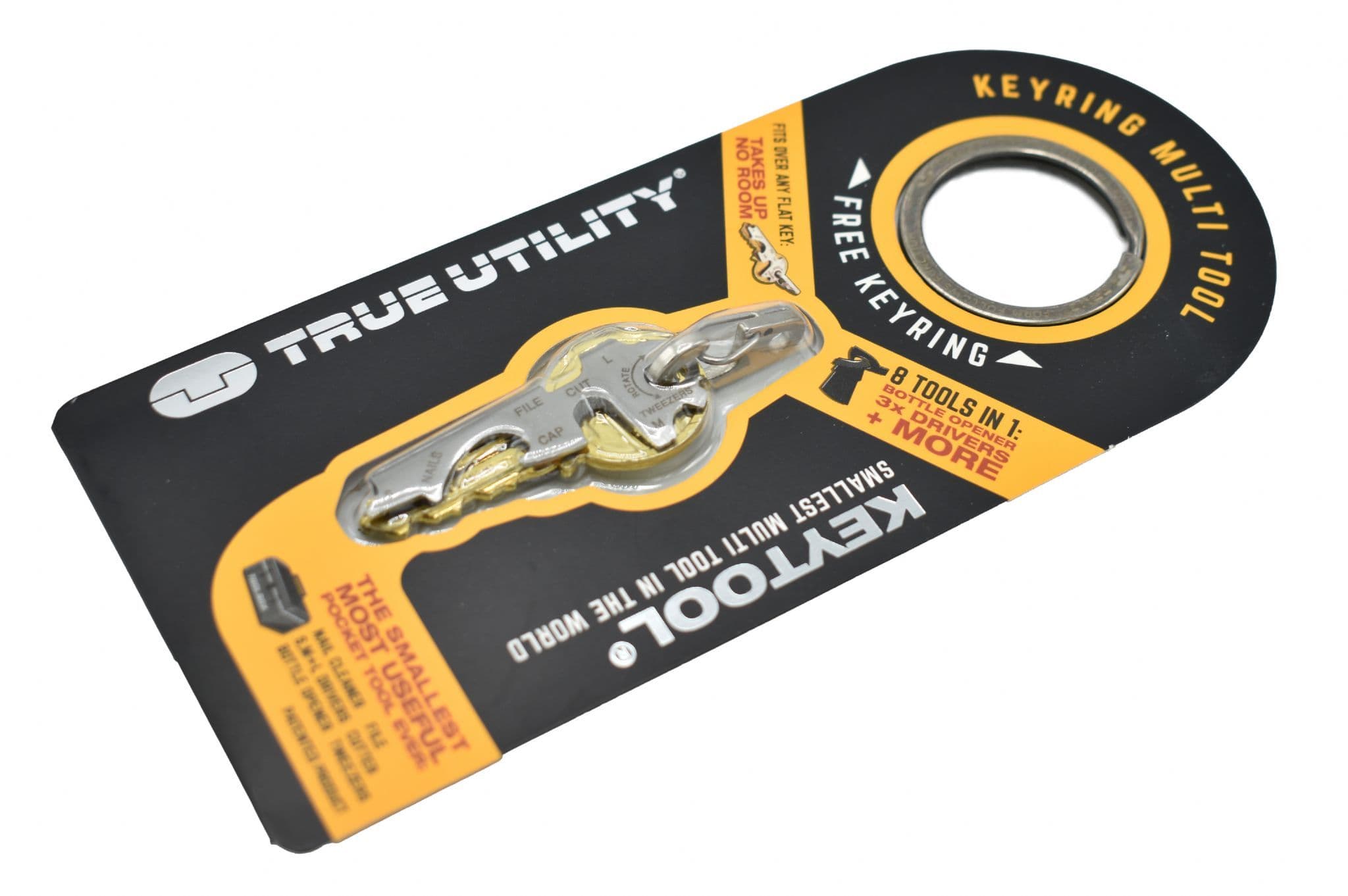 キーホルダー FTC x TRUE UTILITY KEYSHACKLE + TOOL True Utility Keytool Multi Tool and Key Organiser – Torch Direct