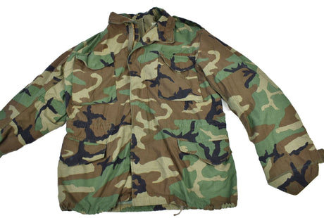 US Military M65 Woodland Camo Cold Weather Coat